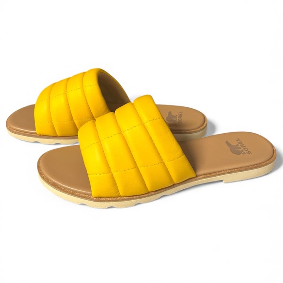 SOREL Ella III Quilted Puff Slide Sandals - Picture 2 of 7
